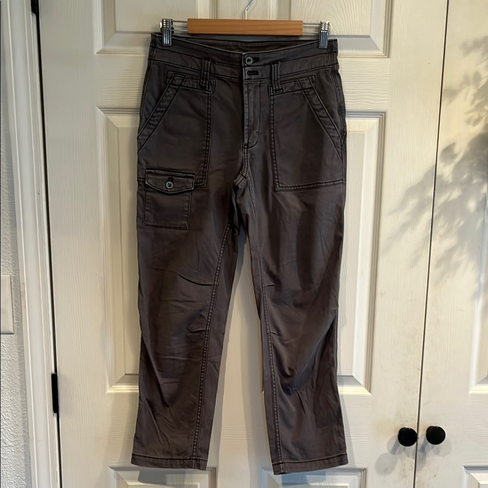 Anthropologie Gray Ankle Cropped Jeans